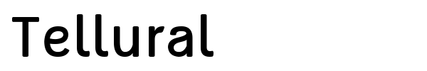 Tellural font preview